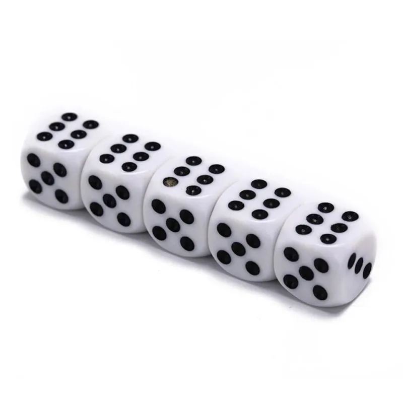 100-pack Black Dice, Six-sided for Party Games Puzzles