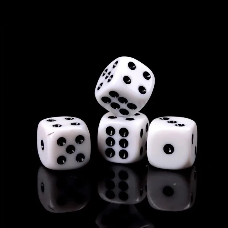 100-pack Black Dice, Six-sided for Party Games Puzzles