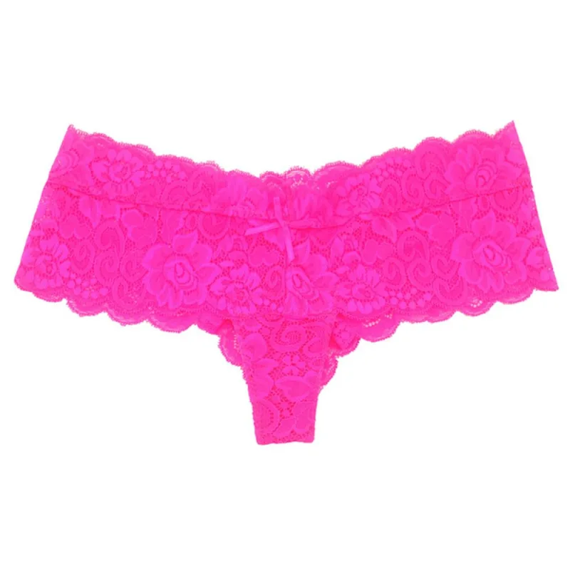 6-pack half-string lace panties, 6 colors