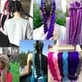 Six Giant Braids Gradient Reggae Braids, Turquoise