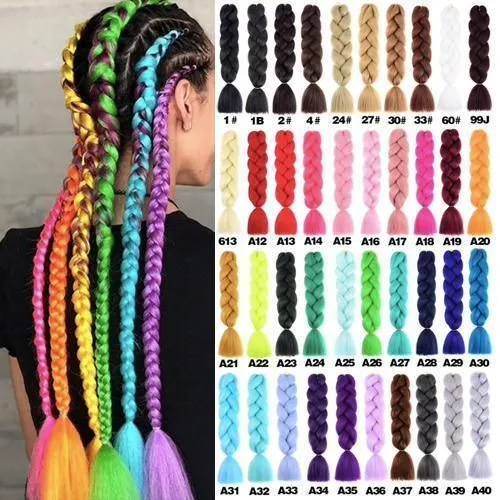 6 Giant Gradient Reggae Braids, Dark Blue 6 Giant Gradient Reggae Braids, Dark Blue