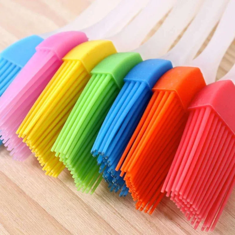 3-pack Silicone Cooking Brush, Bread Baking Brush, MultiColor