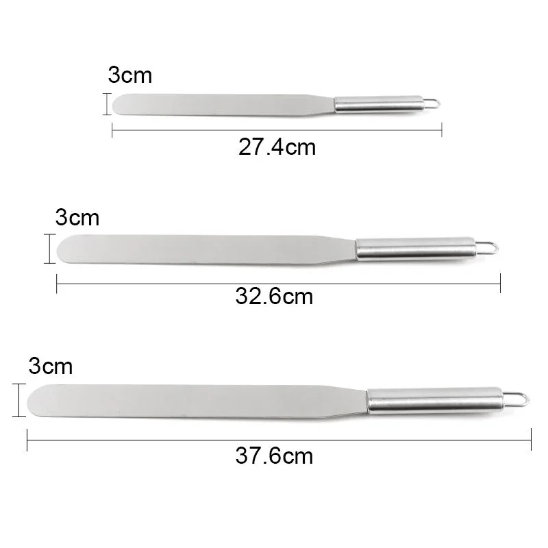 37.6cm Palette Knife Spatula Cake Decorations, Silver