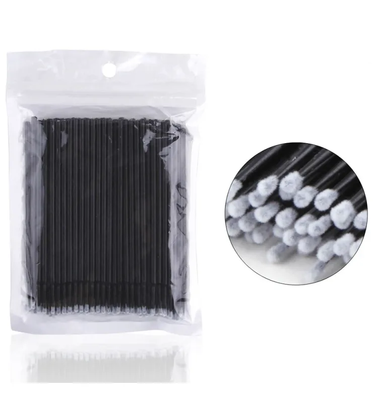 100pcs Micro Cotton Swabs, Blue