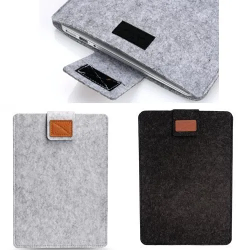 13-inch wool felt sleeve for MacBook Pro and Air, light gray 13-inch wool felt sleeve for MacBook Pro and Air, light gray
