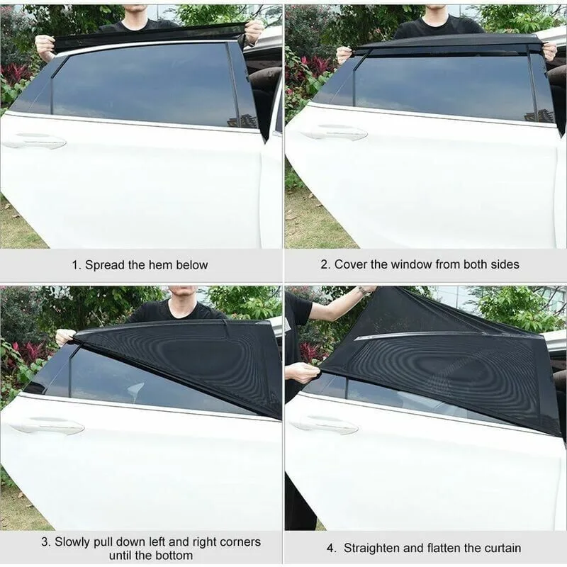 2 Pack Car Window Sunshades Interior Accessories