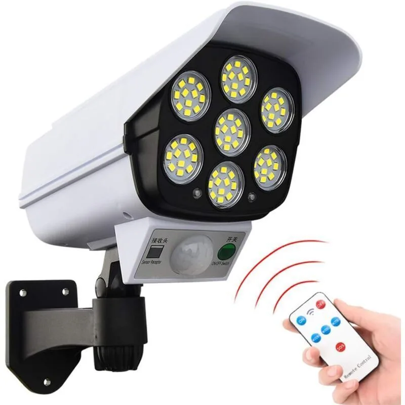 77 LED Solar Light Outdoor Simulation Surveillance Security Lighting with Motion Sensor Solar Wall Lamp Fake Surveillance Cameras 77 LED Solar Light Outdoor Simulation Surveillance Security Lighting with Motion Sensor Solar Wall Lamp Fake Surveillance Cameras