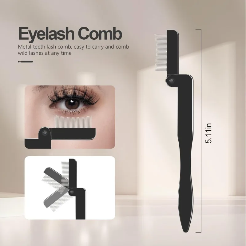 4 Piece Eyebrow Brush and Eyelash Separator Set