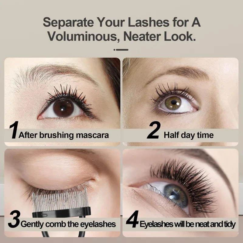 4 Piece Eyebrow Brush and Eyelash Separator Set
