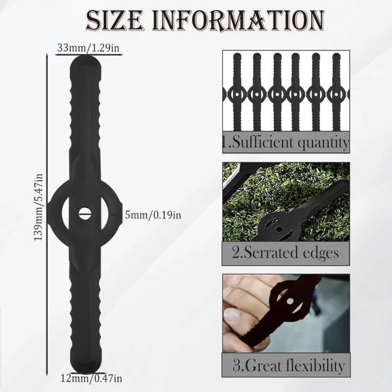 30 Pack String Trimmer Head Blades
