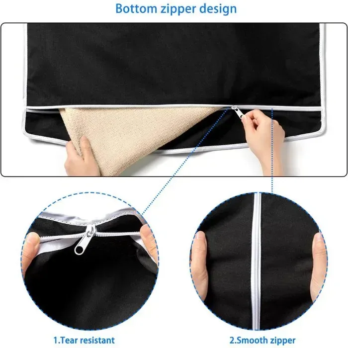 2 Pack Hanging Laundry Bags with Hooks