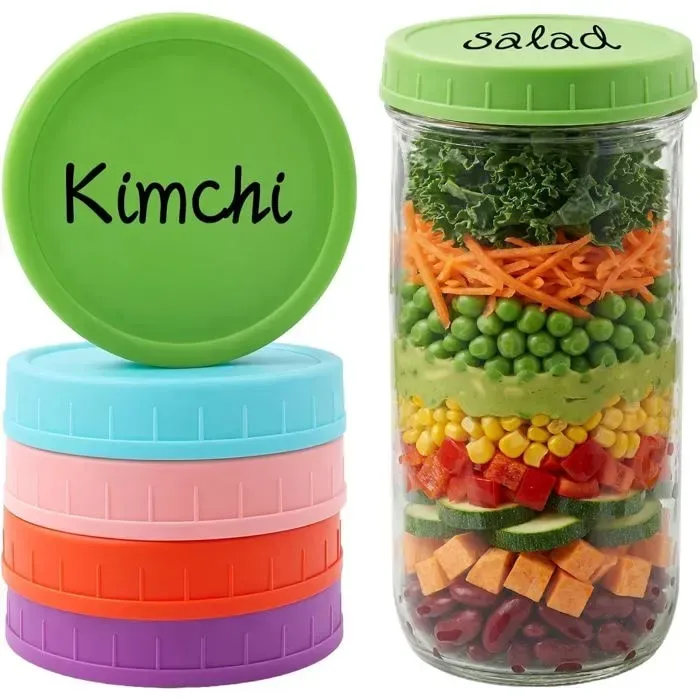 5 Pack Wide Mouth Jar Lids, 86 mm 5 Pack Wide Mouth Jar Lids, 86 mm