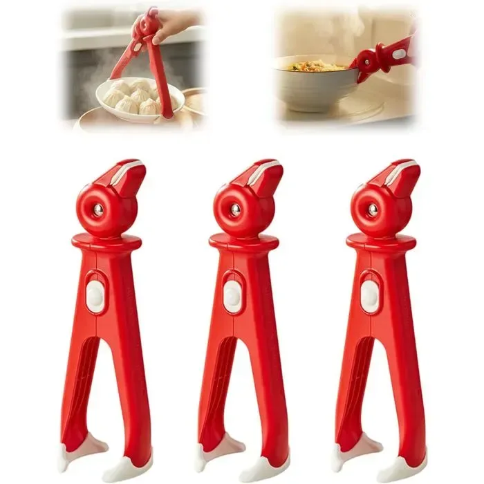3 Pack Heat Resistant Plate and Bowl Lifter Tongs 3 Pack Heat Resistant Plate and Bowl Lifter Tongs