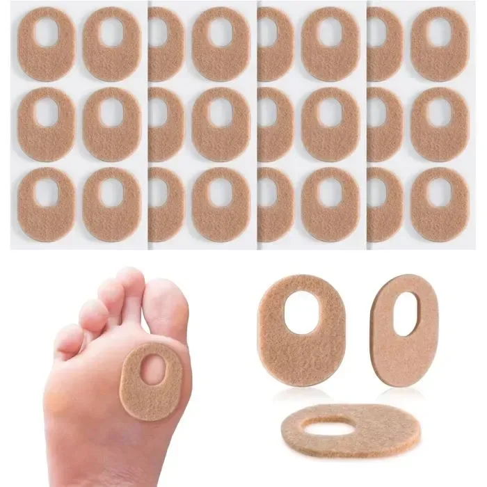 24 Pack Oval Felt Toe Pads 24 Pack Oval Felt Toe Pads