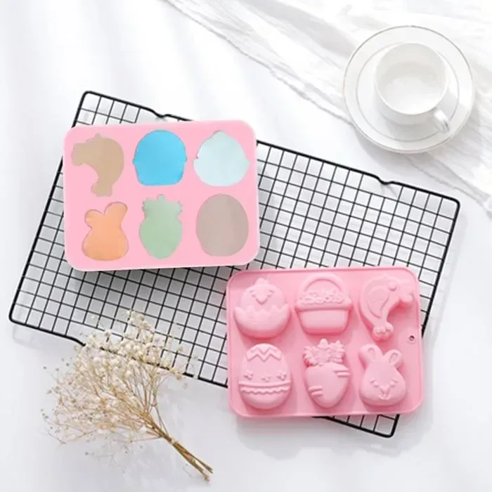 6 Cavity Easter Silicone Mold