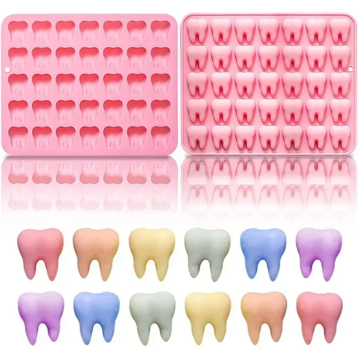 3D Tooth Silicone Mold, 19.4 x 15.6 cm 3D Tooth Silicone Mold, 19.4 x 15.6 cm