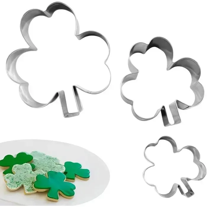 3 Pack Shamrock Cookie Cutters 3 Pack Shamrock Cookie Cutters