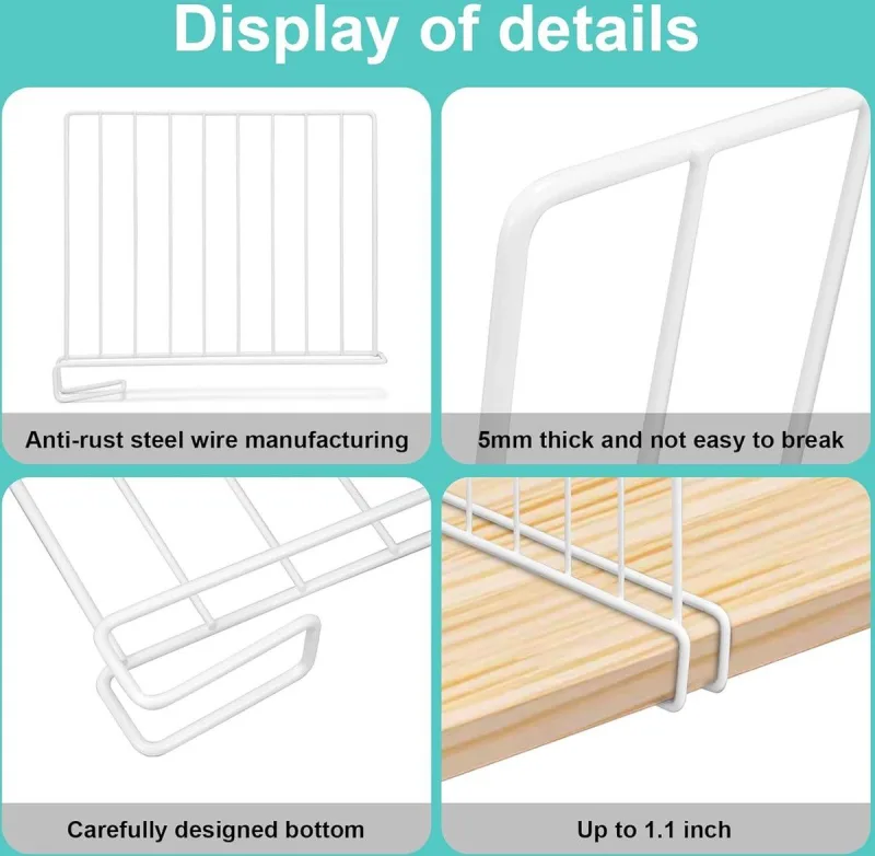 2 Pack Closet Shelf Dividers