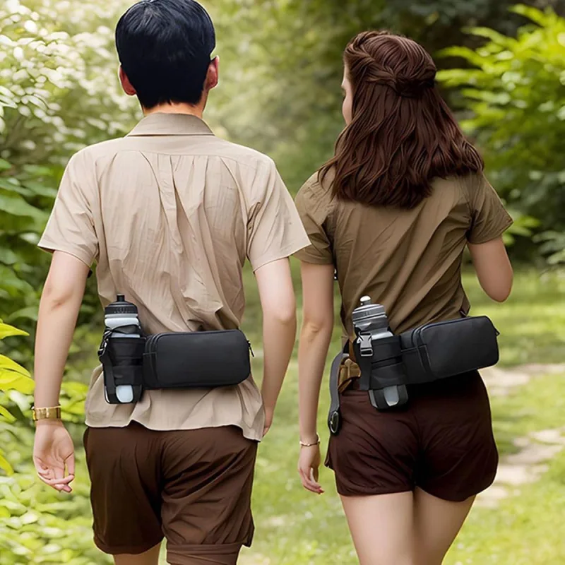 Adjustable Hydration Waist Belt with Phone Pocket