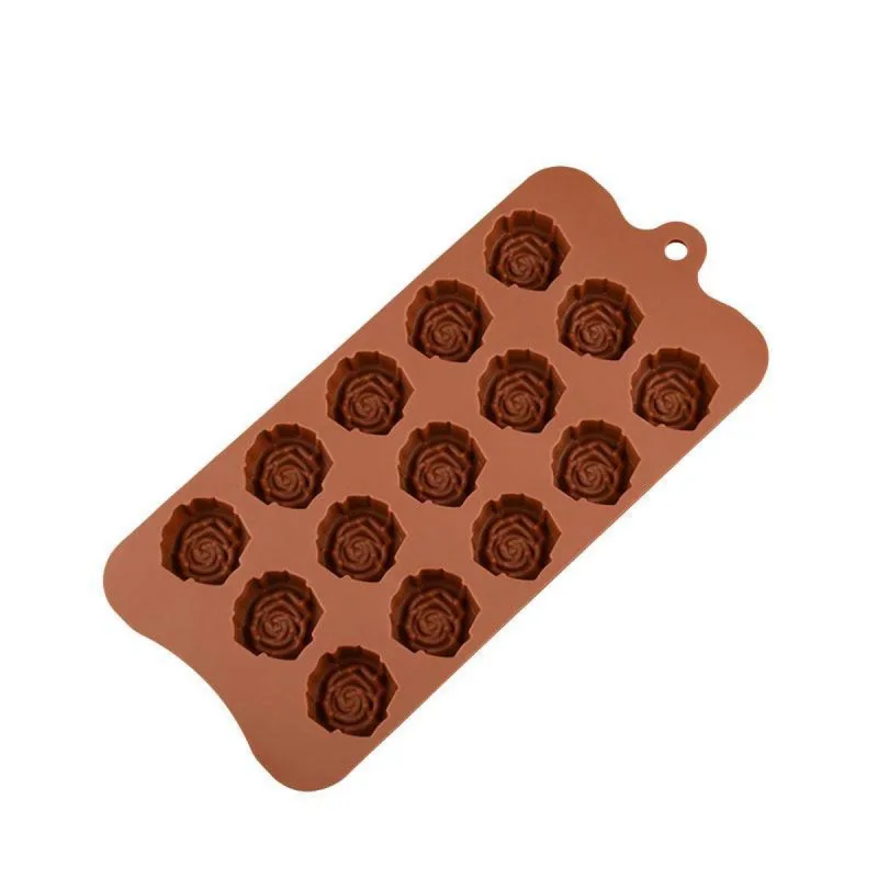 15 Cavity Silicone Rose Chocolate Mold