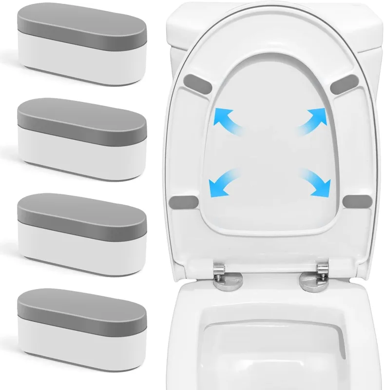 4PCS Toilet Seat Bumpers,Universal Buffer Toilet Lid Bumpers for Families, Hotels, Hospitals, School Toilet Seats 4PCS Toilet Seat Bumpers,Universal Buffer Toilet Lid Bumpers for Families, Hotels, Hospitals, School Toilet Seats