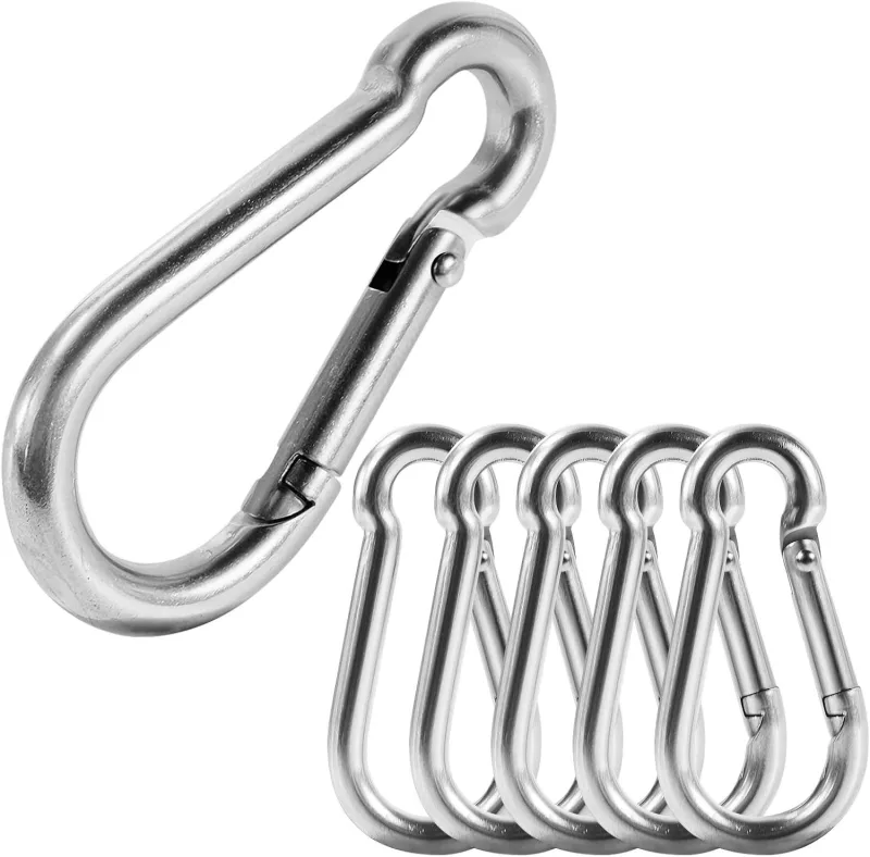 304 Stainless Steel Carabiners,M6 Carabiners Clips for Camping,Swing,Hiking,Hammock,Water Bottle, Backpack 304 Stainless Steel Carabiners,M6 Carabiners Clips for Camping,Swing,Hiking,Hammock,Water Bottle, Backpack