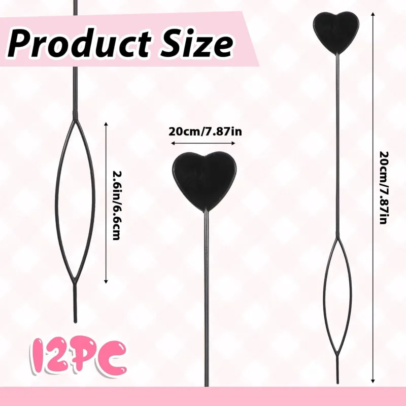 12 PCS Quick Hair Beader Tool, Black Beaders for Braids, For Girls Women Ponytail Hair Styling Braiding Accessories Supplies