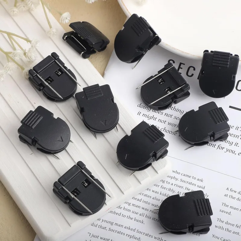12pcs Cubicle Clips for Fabric Walls, Plastic Stainless Steel Fabric Panel Wall Clips Cubicle Hooks Cubicle Wall Accessories for Picture Note Memo Hanging