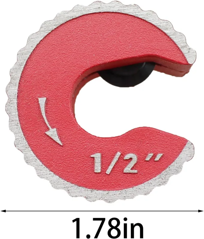 1/2 Inch Red Aluminum Alloy Adjustable Tight Pipe Cutter for Cutting Copper and Thin Walled Conduit