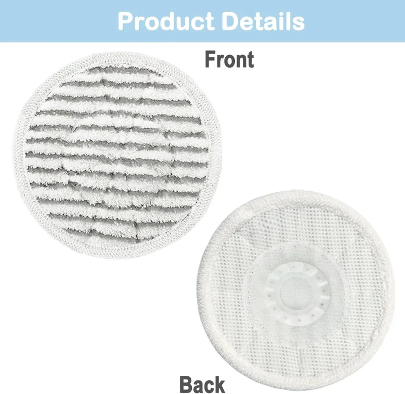 12 Pack Replacement Steam Mop Pads or Shark S8201 S7001 S8001 S7201 S7000AMZ S7000 S7005 S7020 S7001C Steam Mop, Steam & Scrub All-in-One Scrubbing and Sanitizing, Dirt Grip Scrub Washable Pad