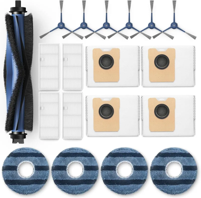 ๐ข๐บ๐ป๐ถ ๐๐ฎ๐ฌ Accessory Kit or euy Omni C20 Robot Vacuum, ๐ญ๐ต ๐ฃ๐๐๐ Replacement Parts Include: 1* Main Rolling Brush, 4* Washable ilter, 6* Side Brush, 4* Dust Bag, 4* Mop Pad ๐ข๐บ๐ป๐ถ ๐๐ฎ๐ฌ Accessory Kit or euy Omni C20 Robot Vacuum, ๐ญ๐ต ๐ฃ๐๐๐ Replacement Parts Include: 1* Main Rolling Brush, 4* Washable ilter, 6* Side Brush, 4* Dust Bag, 4* Mop Pad