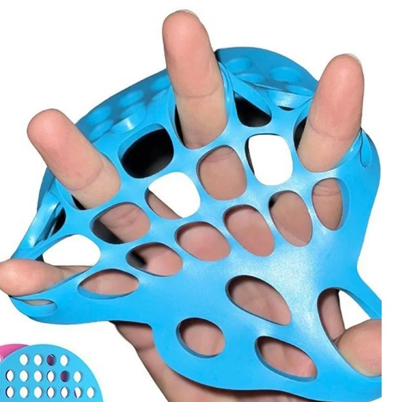 Hand Finger Stretcher Trainer Grip Strength Rehabilitation Finger Extension Exerciser,Men’s – Blue