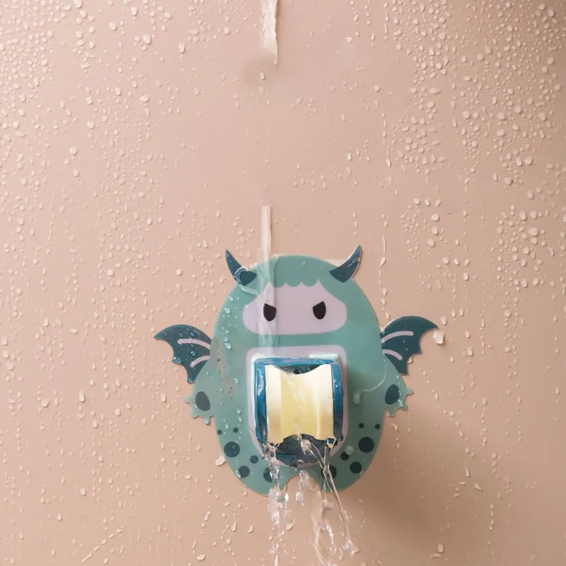 Shower Holder for Wall No Punching Nozzle Hanging Bracket Seat Bathroom Supplies Accessories Dragon Pattern