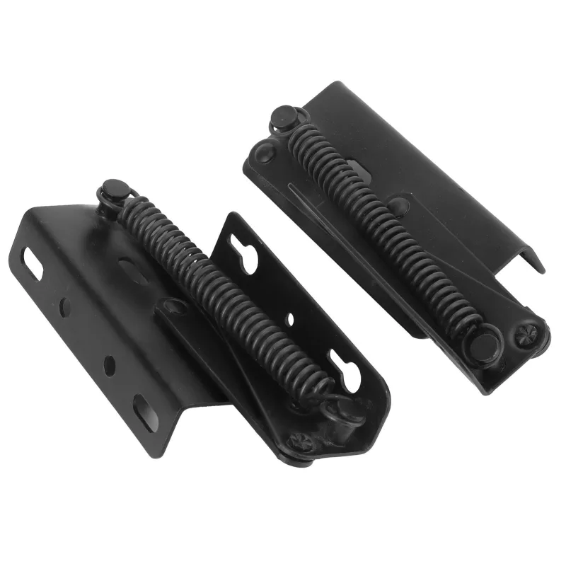 Black Split Spring Hinge Iron Triangular Hinge Hardware Supply for Folding Bed Sofa