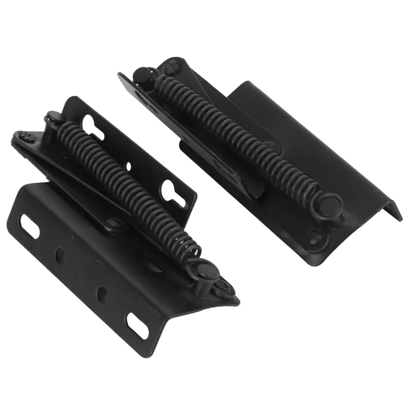 Black Split Spring Hinge Iron Triangular Hinge Hardware Supply for Folding Bed Sofa