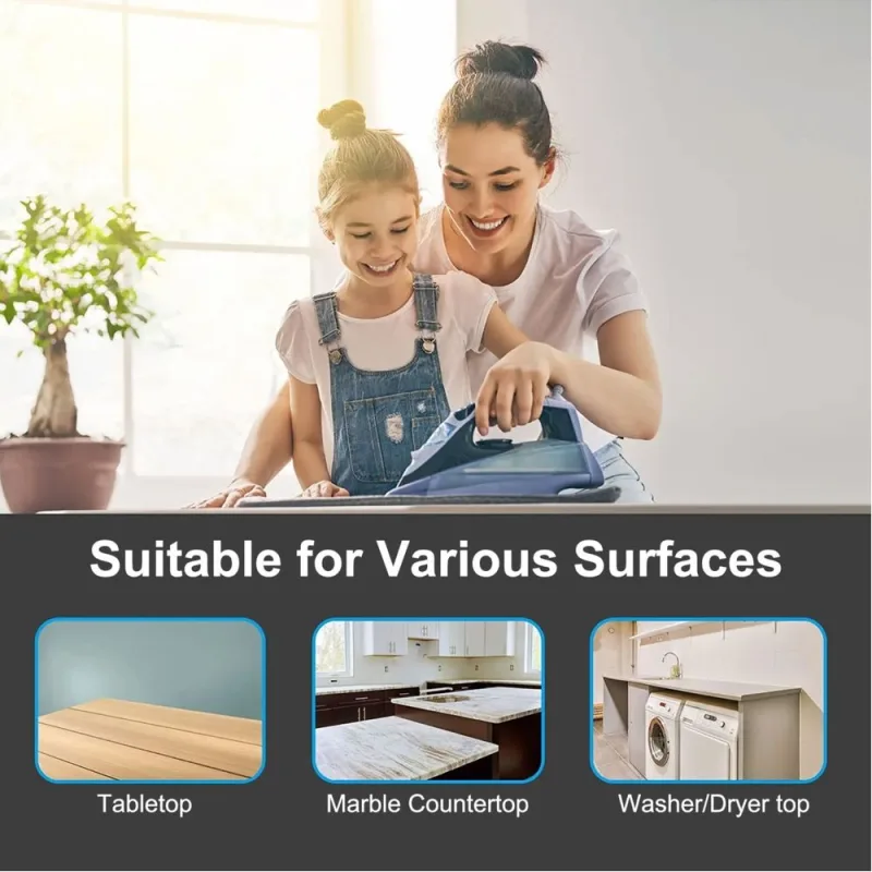 18×33″ Foldable Ironing Blanket,Magnetic Ironing Mat Heat Resistant Laundry Pad