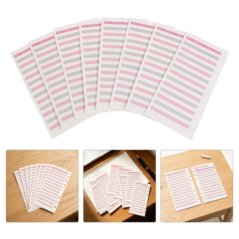 6- Budget System Refill Pages for A6 Personal Finance Planner Binder Organizer