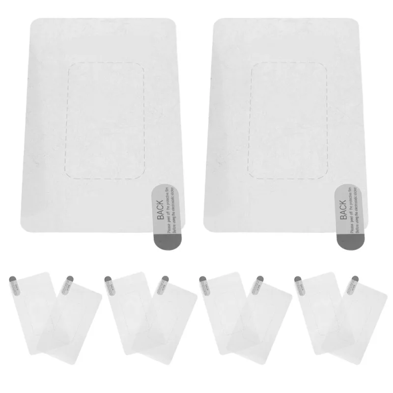 10-Pack Reusable Clear Electrostatic Stickers for Car Dash Cam Windshield Mount and