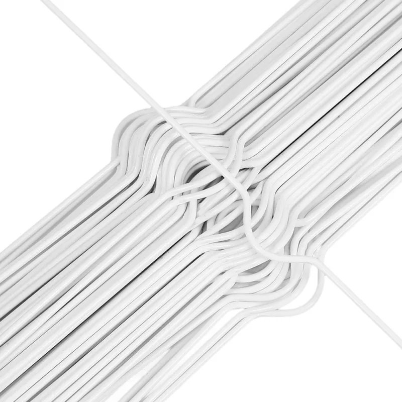 100pcs White Iron Calendar Hangers for School and Office Use, Easy Page Flipping, and Convenient