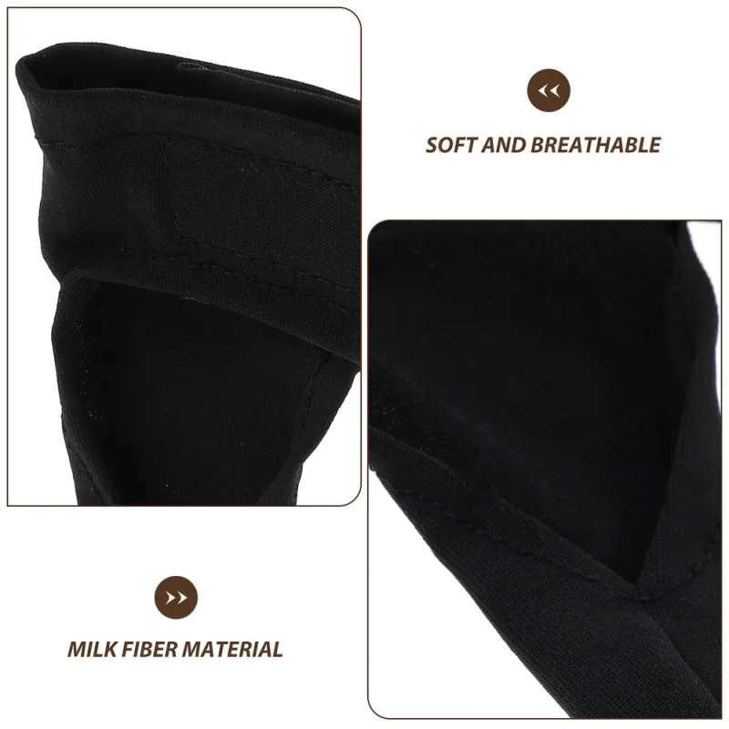 Compact Black Soft Bowling Thumb Sleeve Reusable Portable