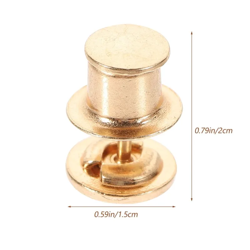 4Sets Adjustable Waist Button for Jeans Golden Simple Nail Free Strong Design