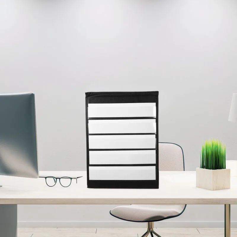 Double-Sided Pocket Chart for Classroom Organization and Learning, Versatile Educational Tool for Teachers and Students