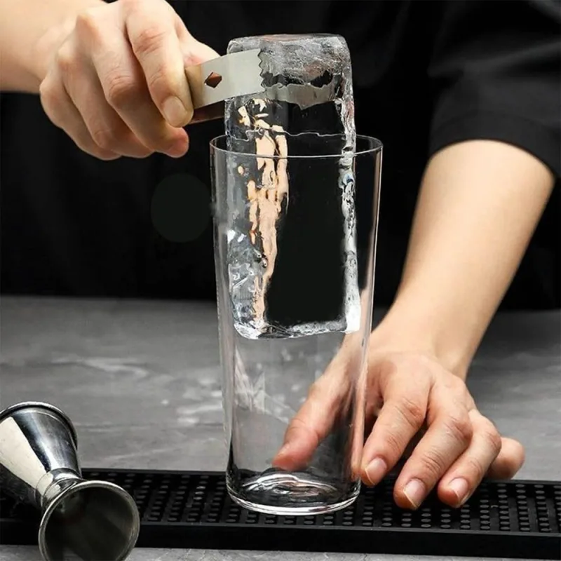 6.89×5.71 Inch Silicone Ice Mold, Large Slow Melting Ice Cubes, BPA Free Tray without Lid for Drinks(BlackA)