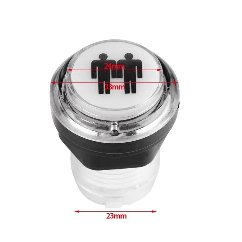 4 x LED Start Push Button Kit Part 1 Player 2 Player LED Coin Buttons for Arcade