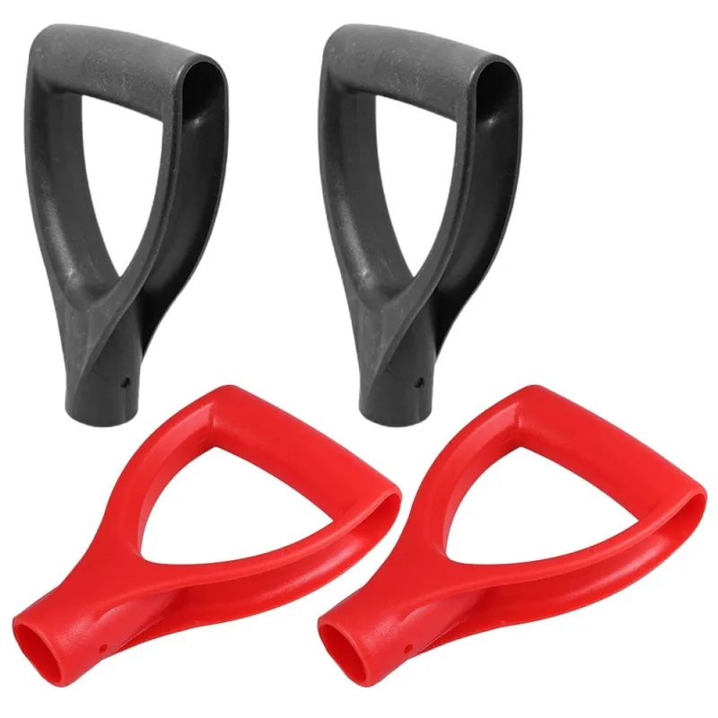 4Pcs Replacement Plastic Shovel Handles with D Shaped Grip for Digging and Raking Tools