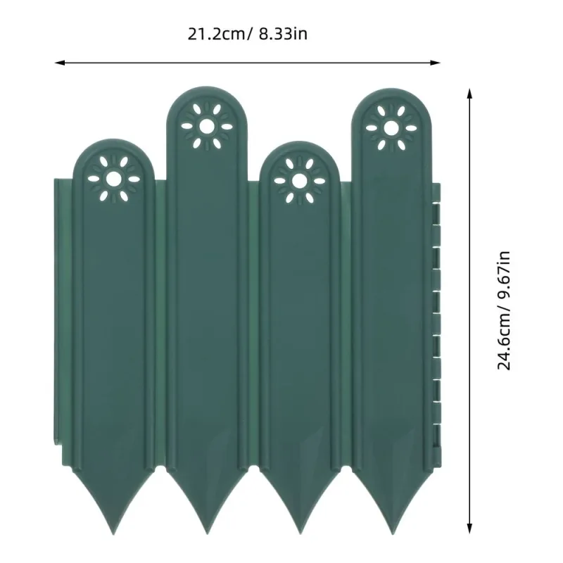 5Pcs Landscape Edging Border Green Garden Borders Decorative Flat Panel