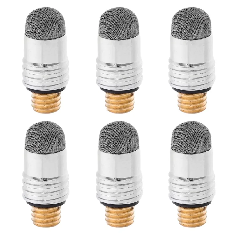 6-Pack Replacement Stylus Tips for Capacitive Touchscreen Pens, Mesh Fiber Pen Tips for Smooth Writing