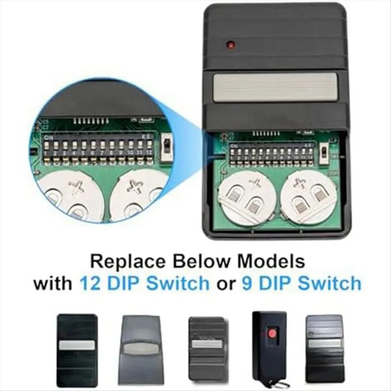 3Pcs 9 or 12 Dip Switch Garage Remote Control GT90-1 G220 MAT90 GT912 AT90 Remote Control Gate Opener Remote