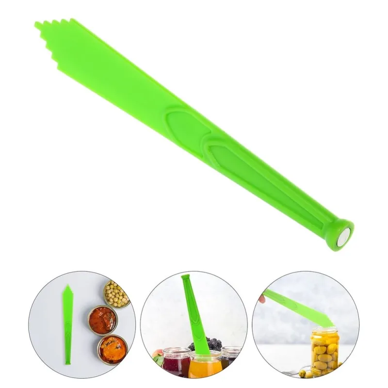 2Pcs Practical Light Green Canning Tools Bubble Remover and Lid Lifter for Kitchen
