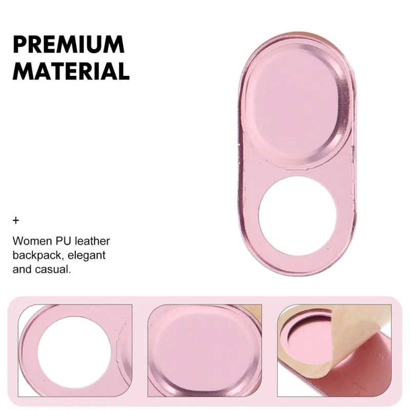 3Pcs Laptop Camera Slide Covers Durable Privacy Protection Golden Aluminum Alloy